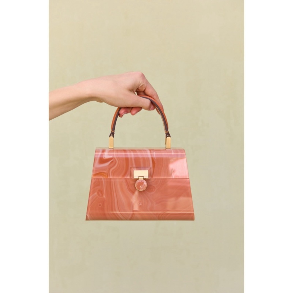 NWT Cult Gaia Nano Sybil Crossbody Bag - Corallo